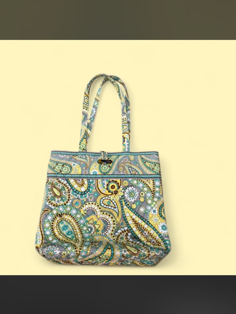 Vera Bradley Y2K 2000s Retired Lemon Parfait Shoulder Tote Bag🍋🍸🌊